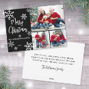 Search for memories christmas cards Black and white