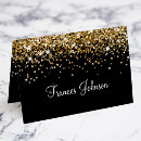 Search for black and gold place cards Calligraphy