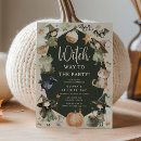 Search for witch birthday invitations Pumpkins