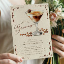 Search for martini bridal shower invitations Watercolor