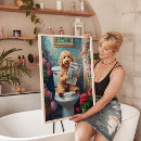 Search for funny toilet posters Dog lover