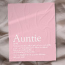 Search for aunt blankets Auntie