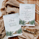 Search for cabin wedding invitations Pine trees