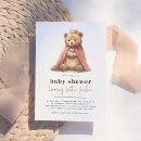 Search for bear baby girl shower invitations Forest