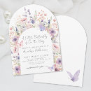 Search for violet baby shower invitations Purple lilac lavender violet