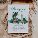 Search for surf baby shower invitations Tropical