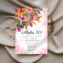 Search for luau invitations Watercolor floral