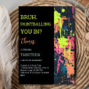 Search for paintball invitations Neon