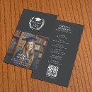 Search for graduation name business cards Qr code