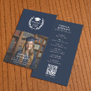 Search for graduation name business cards Qr code