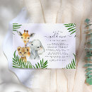 Search for baby shower invitation magnets Safari