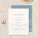 Search for floral wedding enclosure cards Chinoiserie