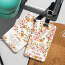 Search for floral luggage tags Cottagecore
