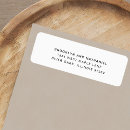 Search for black and white return address labels Modern