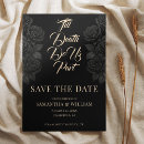 Search for gothic save the dates Black roses