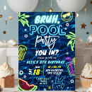 Search for housewarming pool party invitations For kids