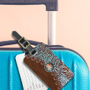 Search for western luggage tags Tooled leather