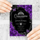 Search for purple black silver invitations Floral