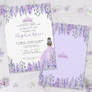 Search for purple quinceanera invitations Fairytale princess tiara crown