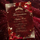 Search for red quinceanera invitations 15th