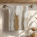 Search for gold and white bath towels Black