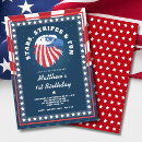 Search for all american birthday invitations Patriotic