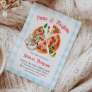 Search for pizza and pajamas party invitations Blue