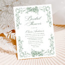 Search for renaissance bridal shower invitations Bohemian wild flowers