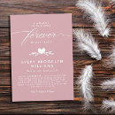 Search for forever in our hearts invitations Elegant
