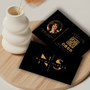 Search for black and gold business cards Beauty salon