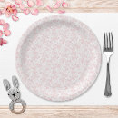 Search for pink bow plates Girl baby shower