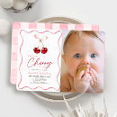 Search for cherry birthday invitations Baby girl