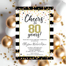 Search for surprise 80th birthday invitations Cheers to 80 years