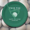 Search for golf birthday plates Green
