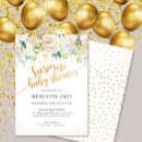 Search for surprise baby shower invitations Gold