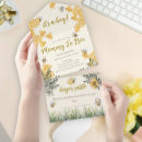 Search for bee baby boy shower invitations Watercolor