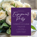 Search for purple engagement party invitations Modern