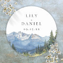 Search for mountain wedding stickers Wildflower