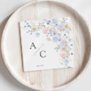 Search for fall wedding napkins Bohemian botanical cottage garden