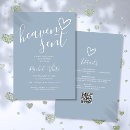 Search for heaven sent baby shower invitations Modern