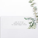 Search for green sage return address labels Watercolor eucalyptus leaves