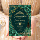 Search for emerald green gold invitations Elegant chic