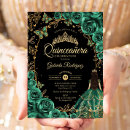 Search for black dress quinceanera invitations 15th birthday