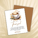 Search for a latte thank you cards Coffee bridal shower