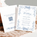 Search for renaissance wedding invitations French blue toile