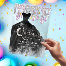 Search for black dress quinceanera invitations Silver