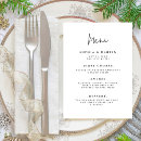 Search for handwritten wedding menus Simple and modern