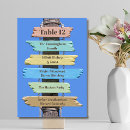 Search for tropical numbers table cards Rustic