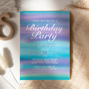 Search for blue and purple birthday invitations Elegant
