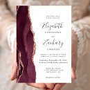 Search for rose gold and burgundy wedding invitations Script